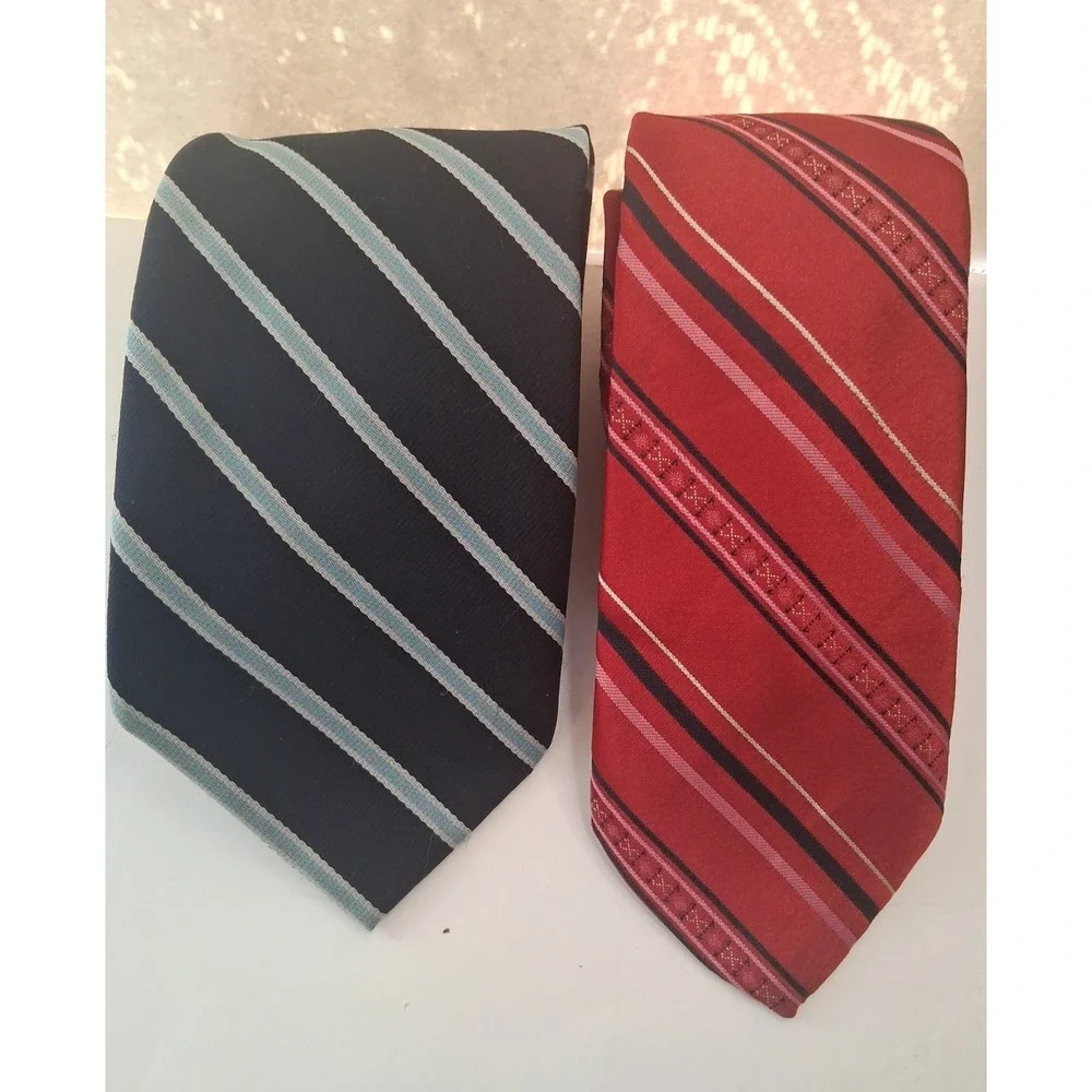 Lot of 23 VTG 60s - Modern Men's Neckties Polyester Blend Name Brands Clean Nice